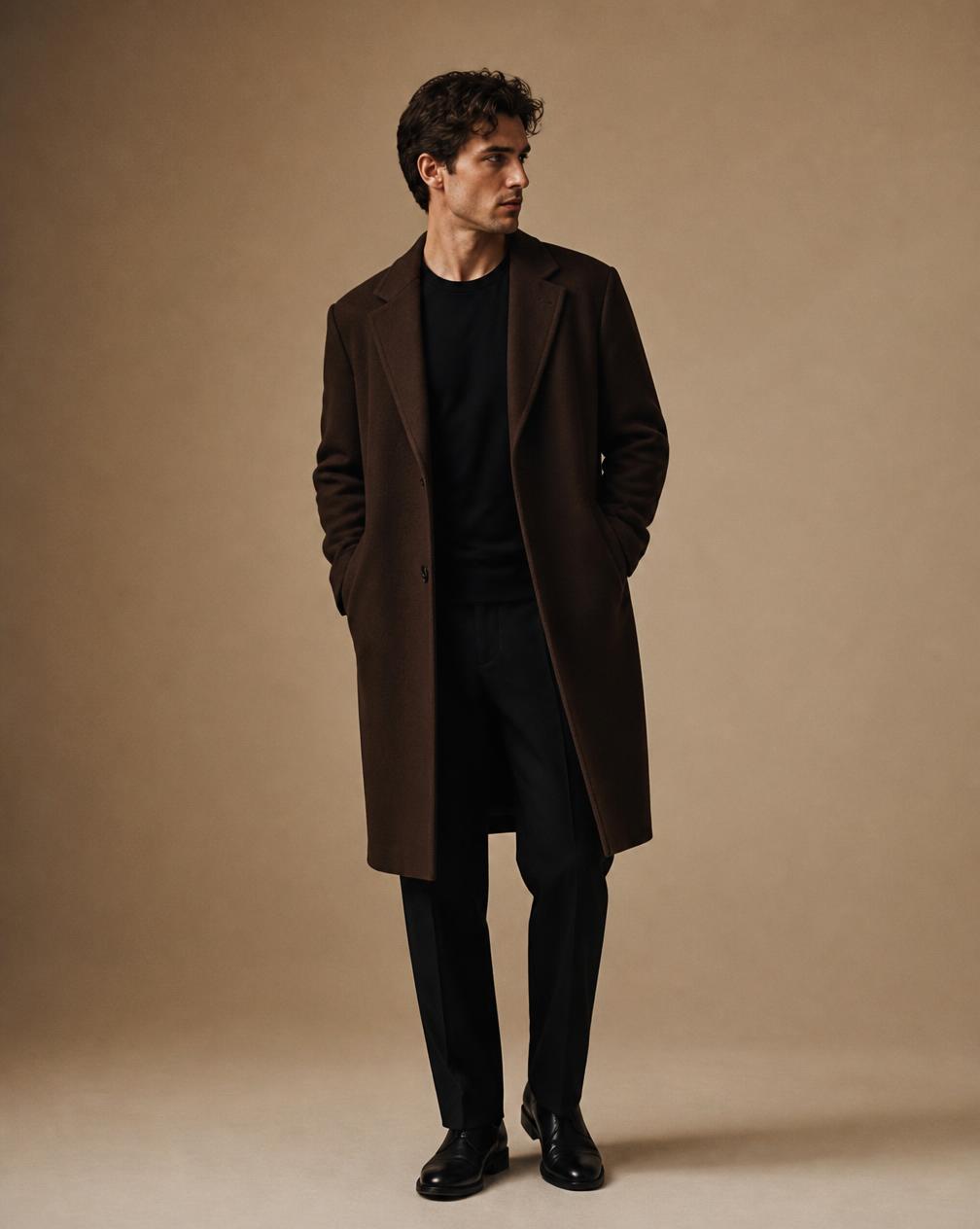 Wool-Blend Overcoat