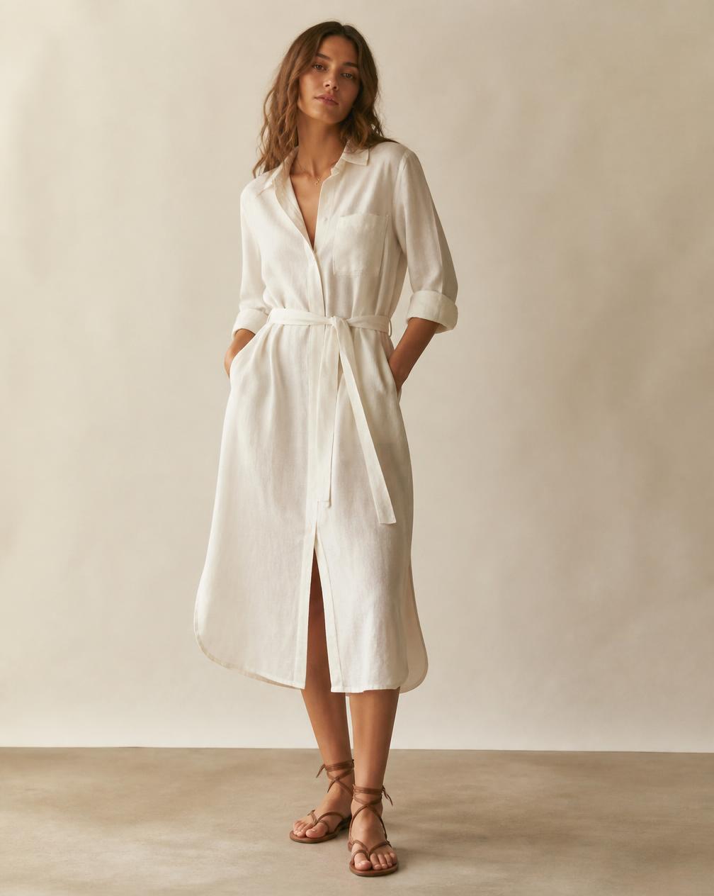 Linen Shirt Dress